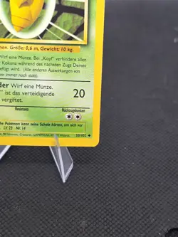 Pokemon Card - Kakuna GERMAN Base Set 33/102 Uncommon 1st Edition - Image 4