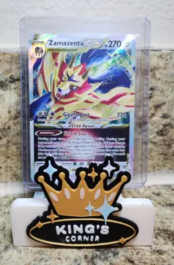 Pokemon Crown Zenith 2 Card Lot : Zacian VStar And Zamazenta VStar - Image 3