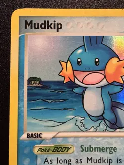 Mudkip 57/100 EX Crystal Guardians Pokemon Card Reverse Holo Foil Rare MP - Image 3