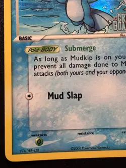 Mudkip 57/100 EX Crystal Guardians Pokemon Card Reverse Holo Foil Rare MP - Image 5