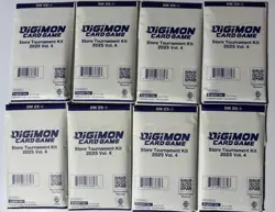 8 Packs Digimon Card Game Store Tournament Kit 2025 Vol. 4 Sealed English - Image 1