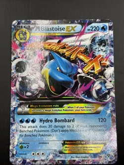 Pokemon TCG M Blastoise EX XY Base Set Holo Card 30/146 Ultra Rare NM - Image 3