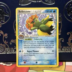 Pokemon TCG Bellossom Card 19/110 EX Holon Phantoms Regular Rare NM 2006 - Image 1