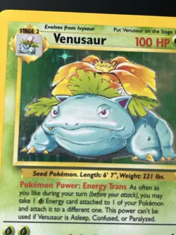 Pokemon TCG Venusaur Base Set Holo Rare Card 15/102 - Image 2