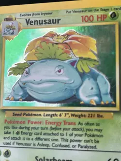 Pokemon TCG Venusaur Base Set Holo Rare Card 15/102 - Image 3