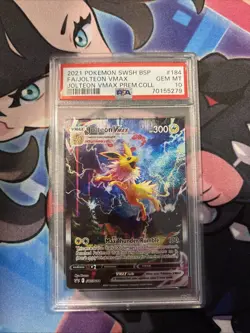 Jolteon VMAX SWSH184 SWSH: Sword & Shield Promo Cards Holo PSA 10 - Image 1