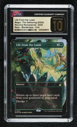 Borderless Anime - Life from the Loam Foil Magic: Ravnica Remastered RVR CGC 10 - Image 1