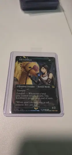 Mtg. Tifa Lockhart. Borderless. Chocobo Track Foil. Final Fantasy. Nm - Image 1