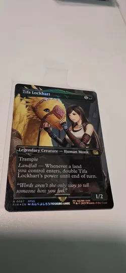 Mtg. Tifa Lockhart. Borderless. Chocobo Track Foil. Final Fantasy. Nm - Image 3