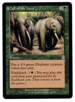 Call of the Herd -- MTG (SP Quality) - Odyssey - See scans! - Image 1