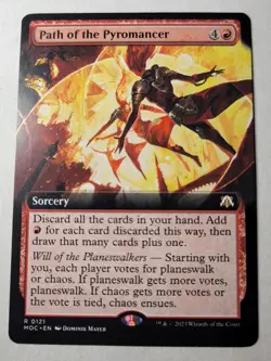 Path of the Pyromancer -Extended Art- March Machines Regular MOM MOC 121 mtg NM - Image 1