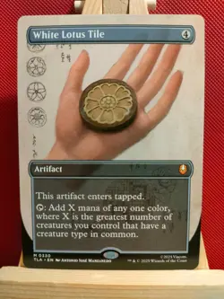 White Lotus Tile (Borderless) - Avatar: the Last Airbender - NM - MTG - Image 1