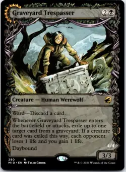 Graveyard Trespasser (Showcase) Innistrad: Midnight Hunt, 290 NM - Image 1