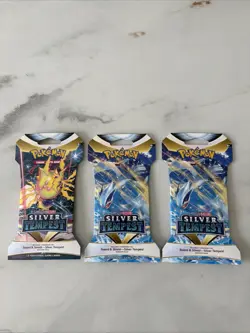 3 X Pokemon TCG: Sword & Shield Silver Tempest Booster Packs - Image 1