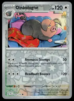 Pokemon TCG 140/159 Oinkologne unCommon Reverse Holo - Image 1