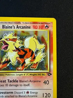 Blaine's Arcanine Holo 2000 Pokemon Gym Challenge 1/132 - Lightly Played - Image 4