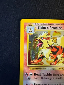 Blaine's Arcanine Holo 2000 Pokemon Gym Challenge 1/132 - Lightly Played - Image 5