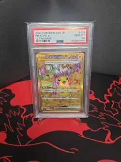 PSA 10 Pikachu ex 136/106 Sv8: Super Electric Breaker Holo (Japanese) Pokemon - Image 1