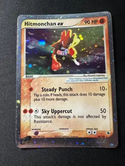 Pokemon Hitmonchan EX 98/109 Ruby & Sapphire Holo Rare LP - Image 1