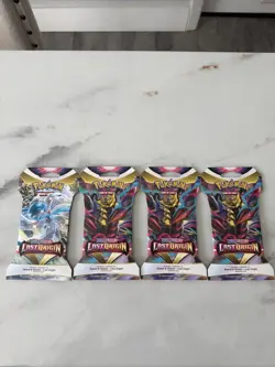 Pokemon TCG Lost Origin Booster Packs 4 Packs - Image 1