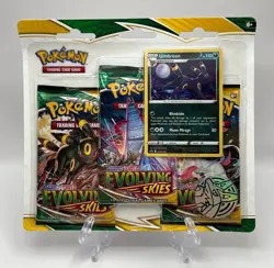 (402845) Pokemon Sword & Shield Evolving Skies Booster 3-Pack Blister - Sealed - Image 1