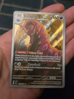 Pokemon TCG Scolipede Illustration Rare Black Bolt 134/086 NM Pack Fresh English - Image 2