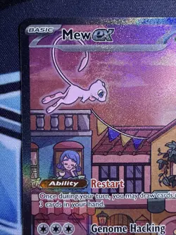 Mew ex #053 Pokemon Scarlet Violet 151 Black Star Promo Full Art Holo - Image 2