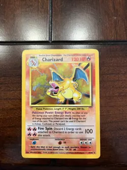 Pokemon TCG Original Base Set Charizard, Good Condition - Image 1