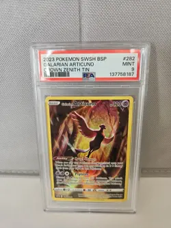 Pokemon Crown Zenith Galarian Articuno Tin Promo SWSH282 PSA 9 - Image 1