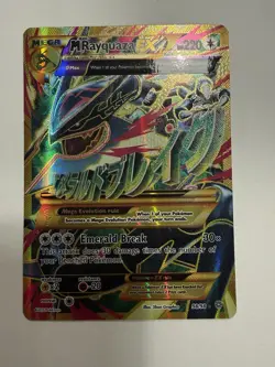 Pokemon M Rayquaza EX Full Art Mega Holo 98/98 XY Ancient Origins Ultra Rare - Image 1