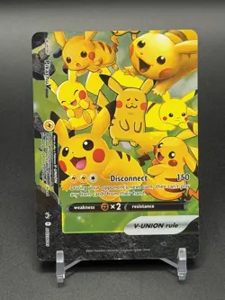 Pokemon TCG Pikachu V-Union SWSH141 NM Condition Black Star Promo Holo TCG NM - Image 1