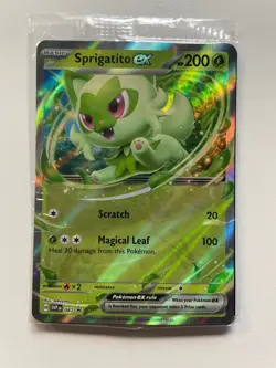 Pokemon TCG: 2024 Black Star Promo Sprigatito EX (SVP087) SEALED - Image 1
