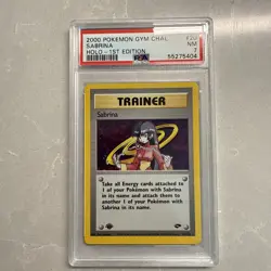 2000 Pokemon 1st Edition Sabrina Rare Trainer - Gym Challenge 110/132 PSA 7 NM - Image 1