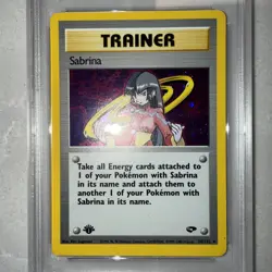 2000 Pokemon 1st Edition Sabrina Rare Trainer - Gym Challenge 110/132 PSA 7 NM - Image 4