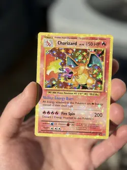 Charizard 11/108 HEAVY HOLO BLEED Misprint Error Pokemon XY Evolutions MP/HP - Image 1