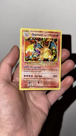 Charizard 11/108 HEAVY HOLO BLEED Misprint Error Pokemon XY Evolutions MP/HP - Image 5
