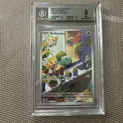 Pokemon TCG Bulbasaur Stellar Crown IR 143/142 BGS 9 - Image 1