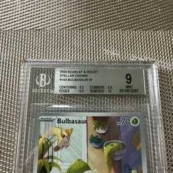Pokemon TCG Bulbasaur Stellar Crown IR 143/142 BGS 9 - Image 3