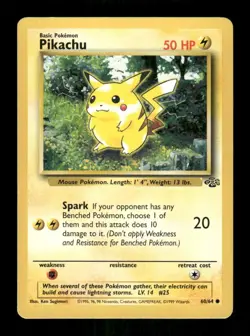 Pokemon Pikachu Common Jungle 60/64 LP - Image 1