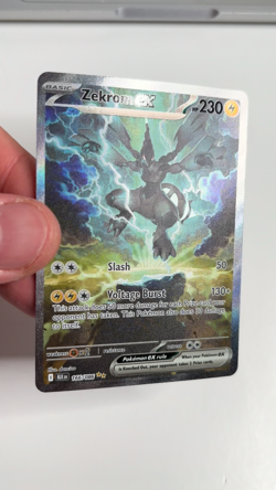 Pokemon TCG Black Bolt Zekrom ex 166/086 Full Art Secret Rare - Image 2