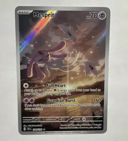Pokemon Mesprit Illustration Rare 204/191 2024 Surging Sparks NM - Image 1