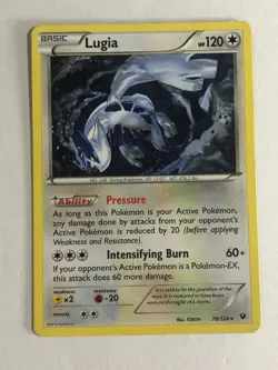 Pokemon TCG Fates Collide Lugia 78/124 Moderately Played - Image 1