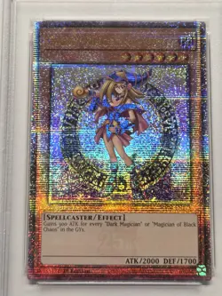 PSA 9 Dark Magician Girl RA03-EN123 (B) Quarter Century Secret Rare Yugioh MP22 - Image 2