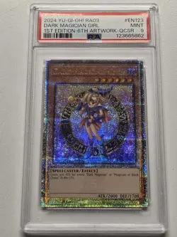 PSA 9 Dark Magician Girl RA03-EN123 (B) Quarter Century Secret Rare Yugioh MP22 - Image 5