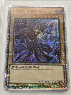PSA 9 Dark Magician RA04-EN001 Quarter Century Secret Rare Yugioh 1st Edition - Image 2