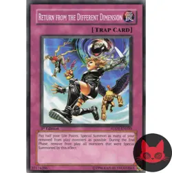 Yugioh Return from the Different Dimension SDDE-EN030 Common 1st Edition NM - Image 1