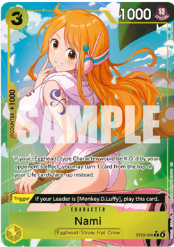 One Piece TCG - NAMI ST29-008 - MINT (Egghead Starter Deck) - Image 1