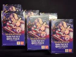 Lot Of 6 ONE PIECE TCG Double Pack Set 9 The Azure Sea's Seven - Image 1