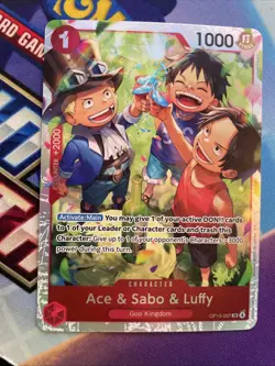 Ace & Sabo & Luffy, OP13-007 One Piece TCG, Carrying On His Will - Image 1