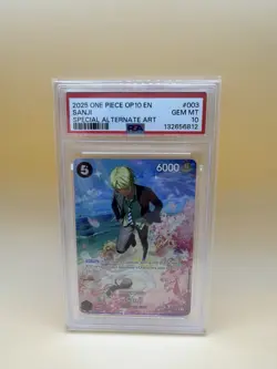 PSA 10 Sanji OP10 #003 (SP Alternate Art) ST14-003 2025 One Piece (Gem Mint 10) - Image 1